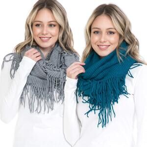 1923 Fall Winter Scarfs For Women Plaid Infinity Scarf Cold Weather Circle